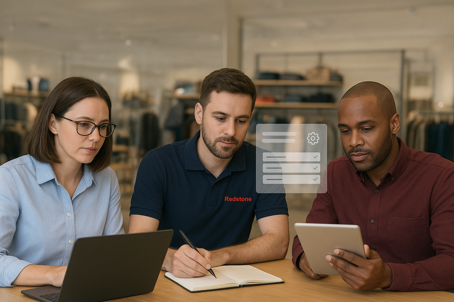 Collaboration à distance entre équipes de maintenance et magasins grâce à Redstone.